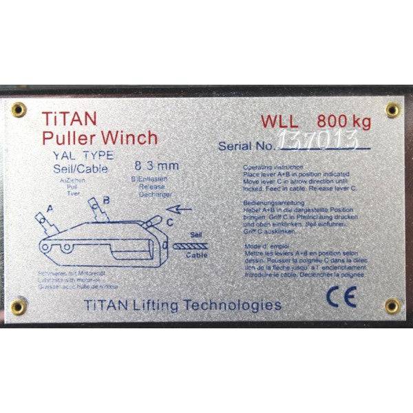 Titan AMG Winch-0.8TLift /1.25T Pull - Action Outdoors Kiwi