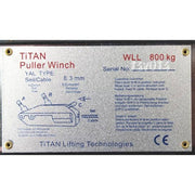 Titan Titan Steel Winches Titan AMG Winch-0.8TLift /1.25T Pull