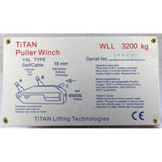 Titan Titan Steel Winches Titan AMG Winch-3.2T Lift/5.2TPull