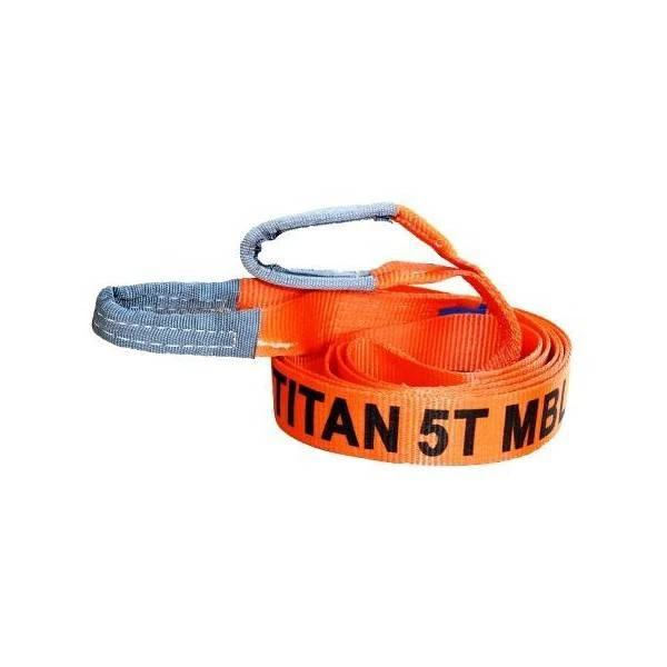 5T (MBS) Orange Vehicle Tow Strop 3.65m - In Store, 50mm polyester webbing with full eye protection.