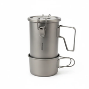 Snow Rock Titanium Couples Mountaineering Cook System - Ultralight Pure Titanium | Camping Cookware by Mead's Supply & Equipment Outfitters limited