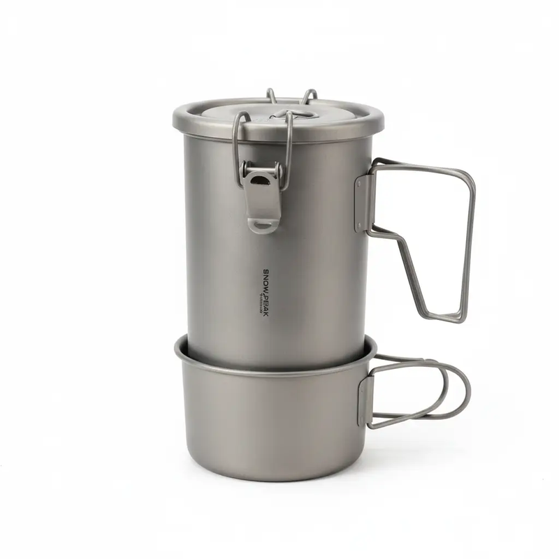 Snow Rock Titanium Couples Mountaineering Cook System - Ultralight Pure Titanium | Camping Cookware by Mead's Supply & Equipment Outfitters limited