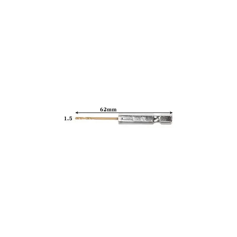 Titanium Twist Drill Bit Set – Hex Shank 1.5–6.5mm (available in single piece & all in one pack) by Habicare