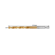 Titanium Twist Drill Bit Set – Hex Shank 1.5–6.5mm (available in single piece & all in one pack) by Habicare