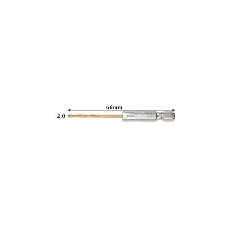 Titanium Twist Drill Bit Set – Hex Shank 1.5–6.5mm (available in single piece & all in one pack) by Habicare