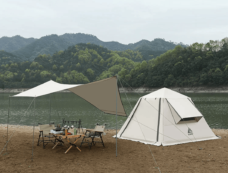 Portable Fully Automatic Waterproof Camping Tent with Canopy for All-Season DYLF97813 by ECOTREK