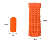 Outdoor Camping Press Inflatable Sleeping Pad - Lightweight Mat with Built-In Pillow by Mead's Supply & Equipment Outfitters limited