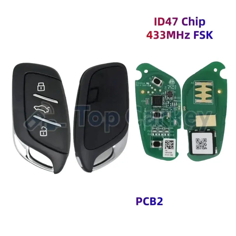 Habicare 433MHz ID47 Smart Remote Key for MG4, MG5, MG6, ZS, HS, ZX & GT 433MHz ID47 Smart Remote Key for MG4, MG5, MG6, ZS, HS, ZX & GT