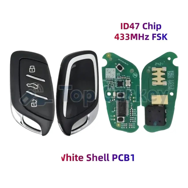 Habicare 433MHz ID47 Smart Remote Key for MG4, MG5, MG6, ZS, HS, ZX & GT 433MHz ID47 Smart Remote Key for MG4, MG5, MG6, ZS, HS, ZX & GT