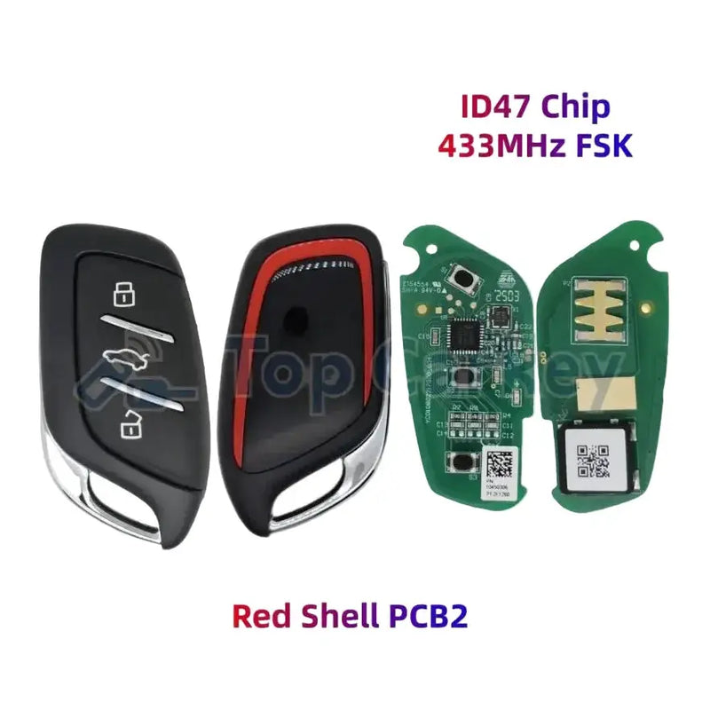 Habicare 433MHz ID47 Smart Remote Key for MG4, MG5, MG6, ZS, HS, ZX & GT 433MHz ID47 Smart Remote Key for MG4, MG5, MG6, ZS, HS, ZX & GT