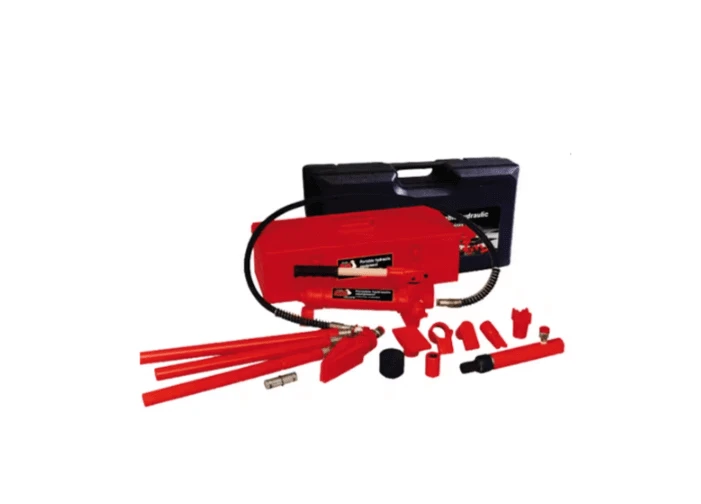 Torin - Big Red T70401 Hydraulic Portable Power Kit 4 Ton with accessories in blow mould case.