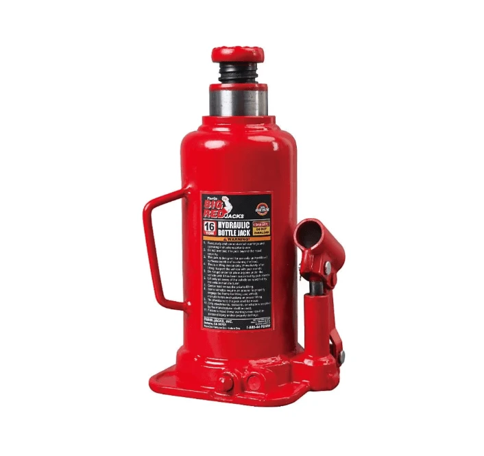 Torin - Big Red Welded Bottle Jack 16 Ton with sturdy design and height adjustment feature