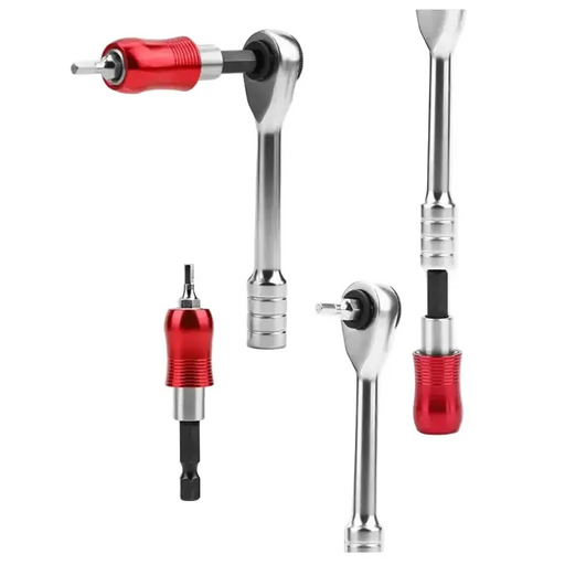 Habicare 1/4" Two-Way Mini Ratchet Wrench Set with Quick-Connect Rods & S2 Bits 1/4" Two-Way Mini Ratchet Wrench Set with Quick-Connect Rods & S2 Bits