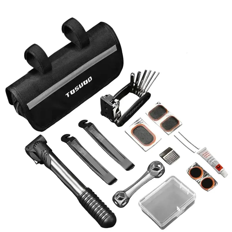 Habicare Multifunctional Bicycle Repair Tool Kit with Pump Multifunctional Bicycle Repair Tool Kit with Pump