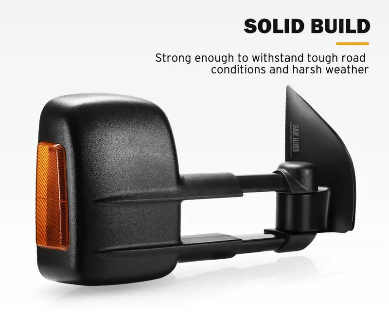 Towing Mirrors for Nissan Pathfinder MY 2003-2013 Black by salelink.co.nz