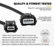 Towing Mirrors for Nissan Pathfinder MY 2003-2013 Black by salelink.co.nz