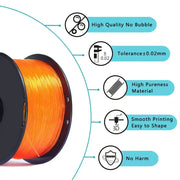TPU Flexible 3D Printer Filament 1.75mm (250g) (different colours available) by Habicare