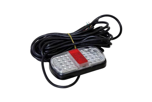 Submersible LED Tail Light Left Hand, 8m cable with wiring details for trailer lighting.