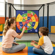 Trampoline Dart Board Game Set with Velcro Balls by Habicare