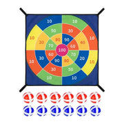 Trampoline Dart Board Game Set with Velcro Balls by Habicare
