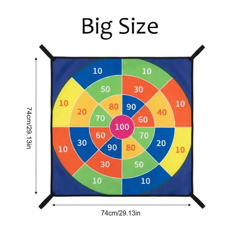 Trampoline Dart Board Game Set with Velcro Balls by Habicare