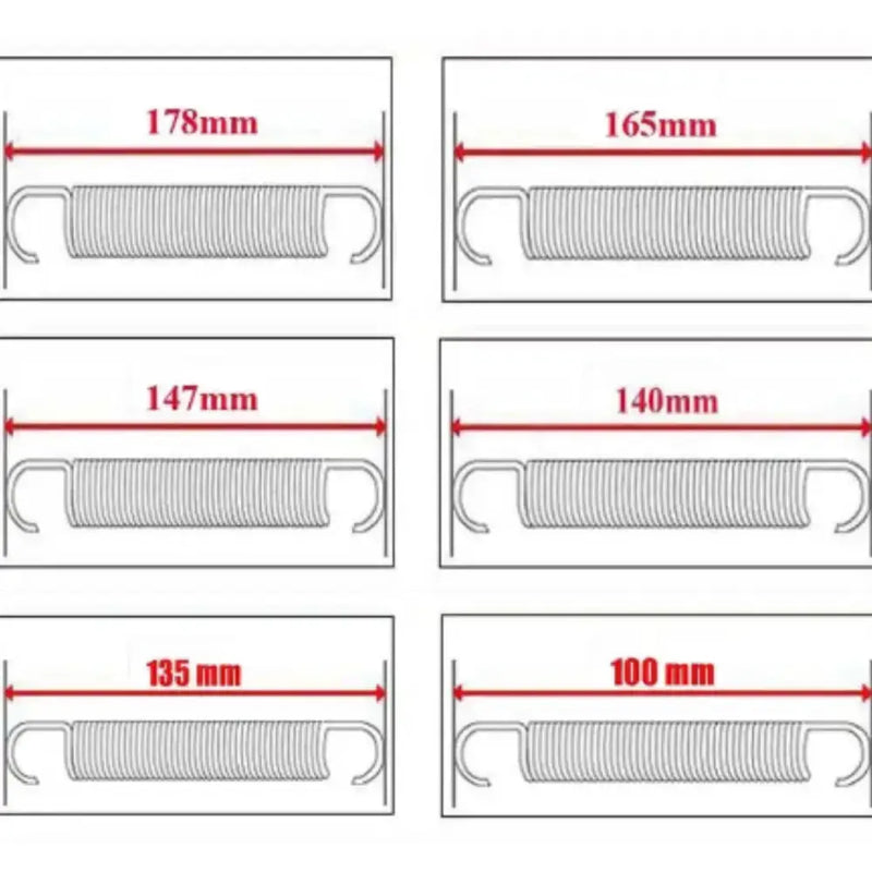 Trampoline Replacement Steel Springs (Pack of 10) by Habicare