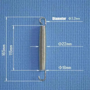 Trampoline Replacement Steel Springs (Pack of 10) by Habicare
