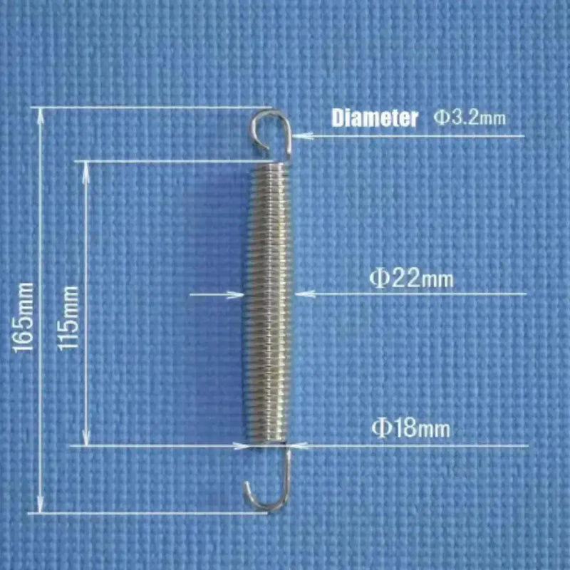 Trampoline Replacement Steel Springs (Pack of 10) by Habicare