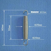 Trampoline Replacement Steel Springs (Pack of 10) by Habicare