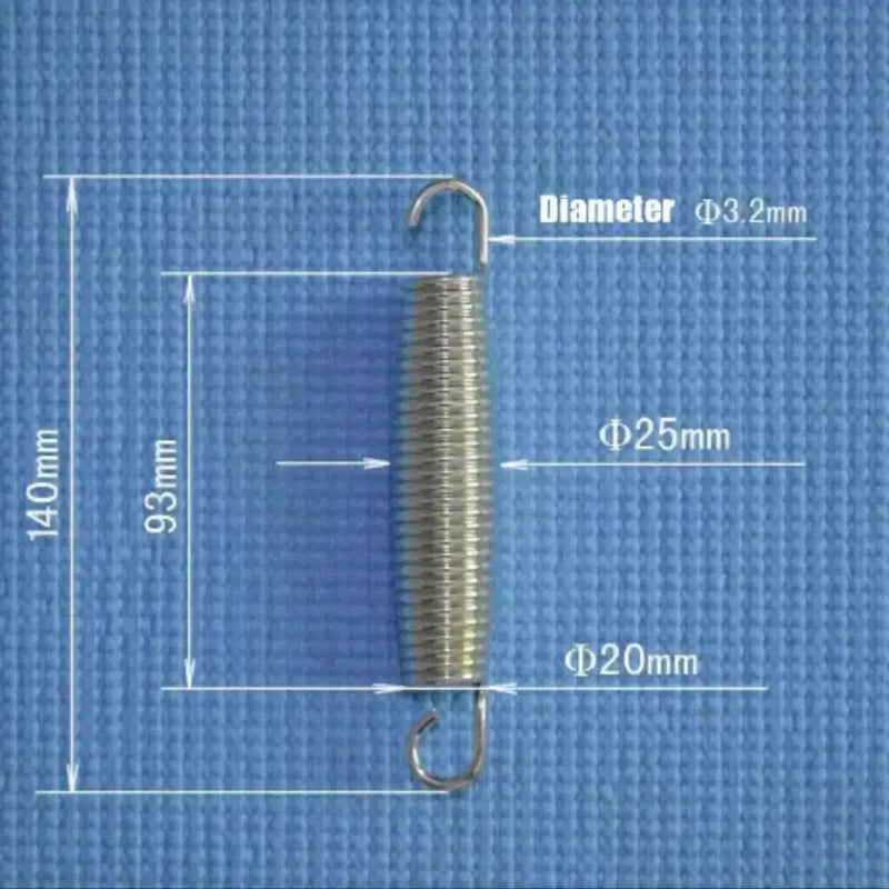 Trampoline Replacement Steel Springs (Pack of 10) by Habicare