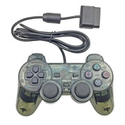 Transparent Blue PS2 Wired Controller – Dual Vibration (different colours available) by Habicare