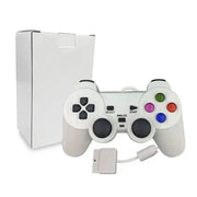 Transparent Blue PS2 Wired Controller – Dual Vibration (different colours available) by Habicare