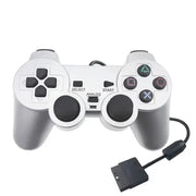 Transparent Blue PS2 Wired Controller – Dual Vibration (different colours available) by Habicare