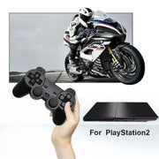 Transparent Blue PS2 Wired Controller – Dual Vibration (different colours available) by Habicare