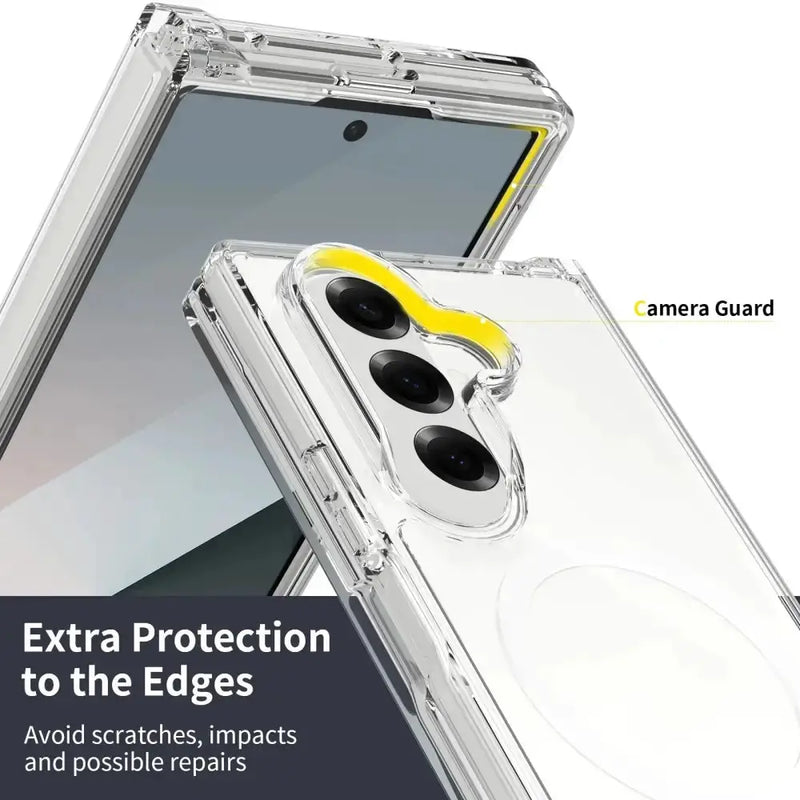 Transparent Phone Case for the Samsung Galaxy Z Fold7 by Habicare