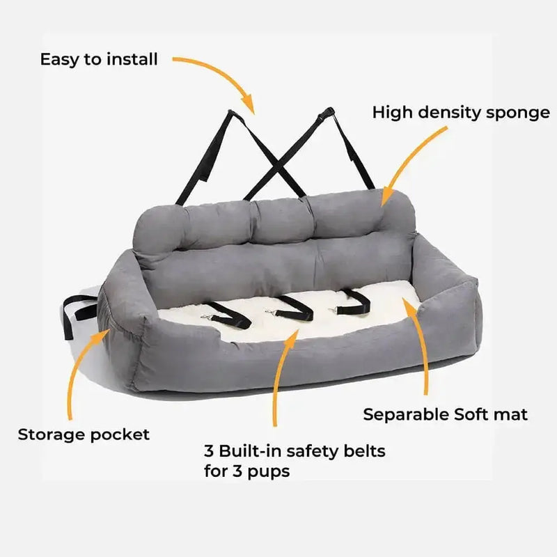 Travel Bolster Dog Car Bed by Habicare