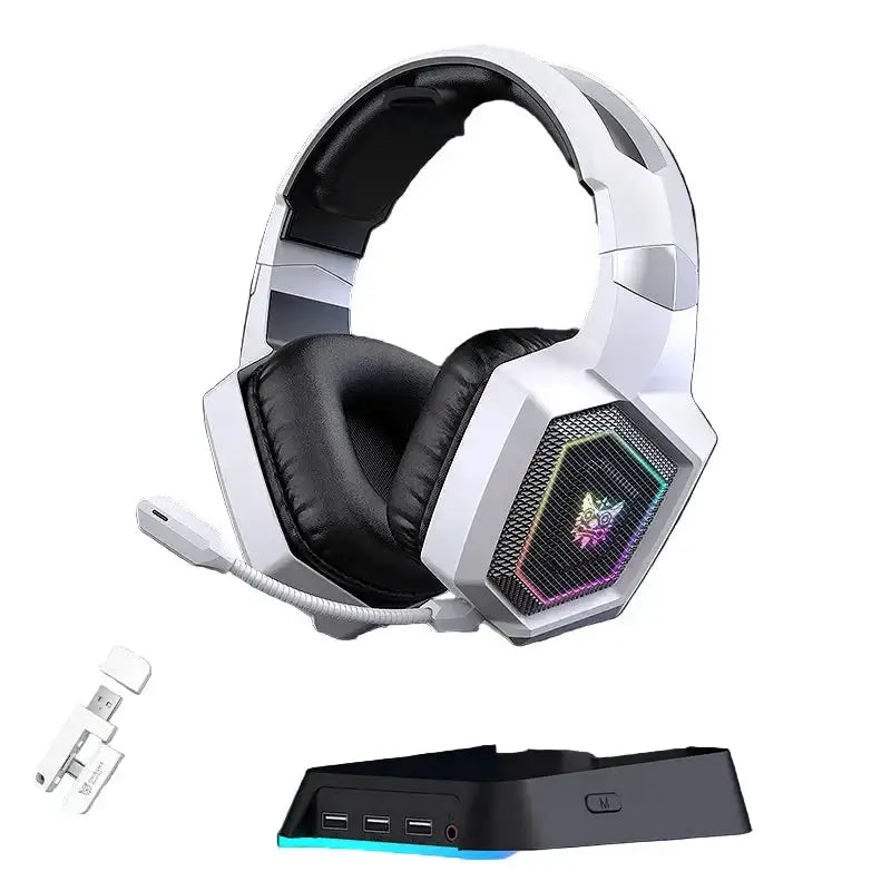 Tri-Mode 5.3 Gaming Headset with Mic (Different colours available with stickers) by Habicare
