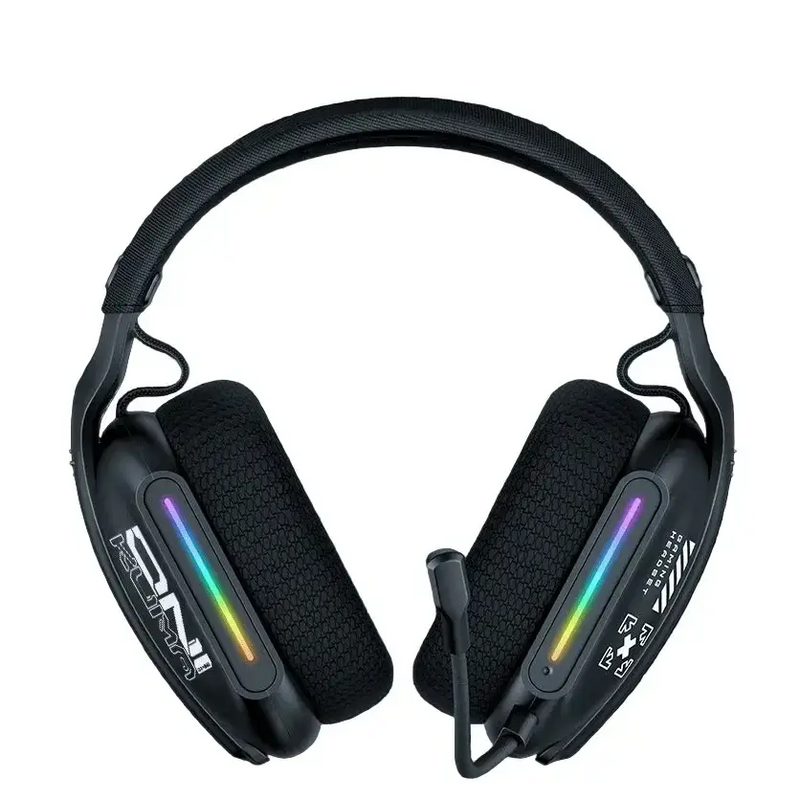 Tri-Mode RGB Gaming Headset – 2.4G Wireless & Wired, Long Life by Habicare