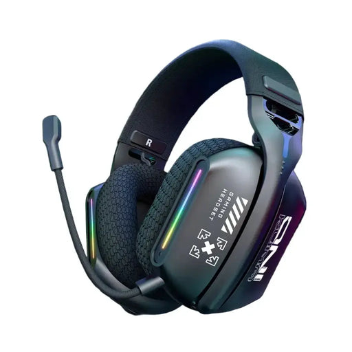 Tri-Mode RGB Gaming Headset – 2.4G Wireless & Wired, Long Life by Habicare