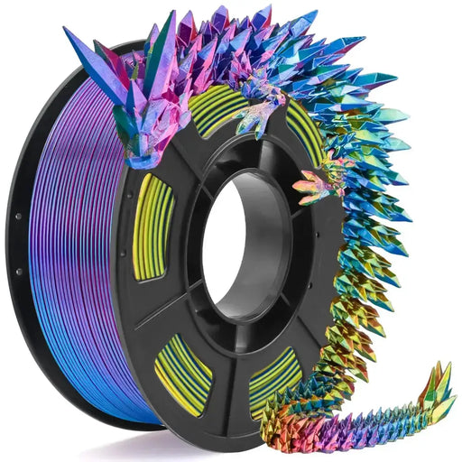 Tricolour Silk PLA 3D Printer Filament 1.75mm (250g) by Habicare