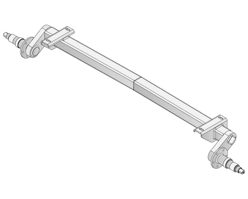 Full Beam Duratorque, 2200kg, for 12" Electric Hub, axle illustration