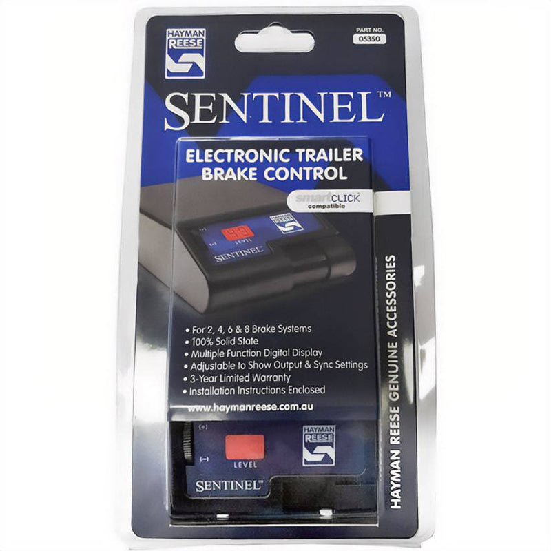 HR SENTINEL BRAKE CONTROL electronic trailer brake control with digital display for 2 to 8 axle systems.
