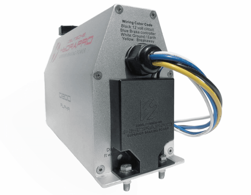 Hydrapro Oem compatablity adaptor for electric over hydraulic brake actuator with wiring color code.