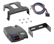 Tekonsha Primus IQ brake controller components including mounting bracket and wires for electric trailer brake.
