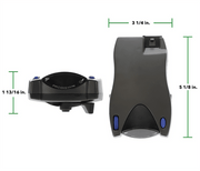 Tekonsha Prodigy P2 Vehicle Mounted Brake Controller with dimensions and features.