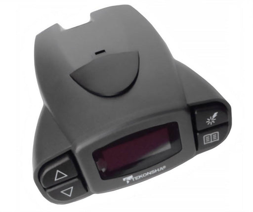 Tekonsha Voyager vehicle mounted brake controller with customizable LED display.