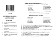 Viking- elec cont -V2926 12/24V TRL/MTD wiring guide and features for universal braking controller.