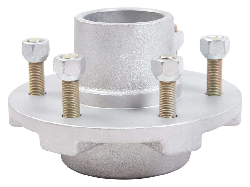 3000kg Non Braked Hub Set - Each close-up image showcasing the hub and bolt fittings.