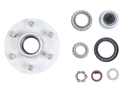 3000kg Non Braked Hub Set - Each with hub, bearings, and seal components for trailer axle applications.