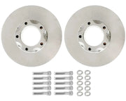 Trailer Disc Rotor Set 225mm Cast Iron - Includes two disc rotors and hardware for installation.